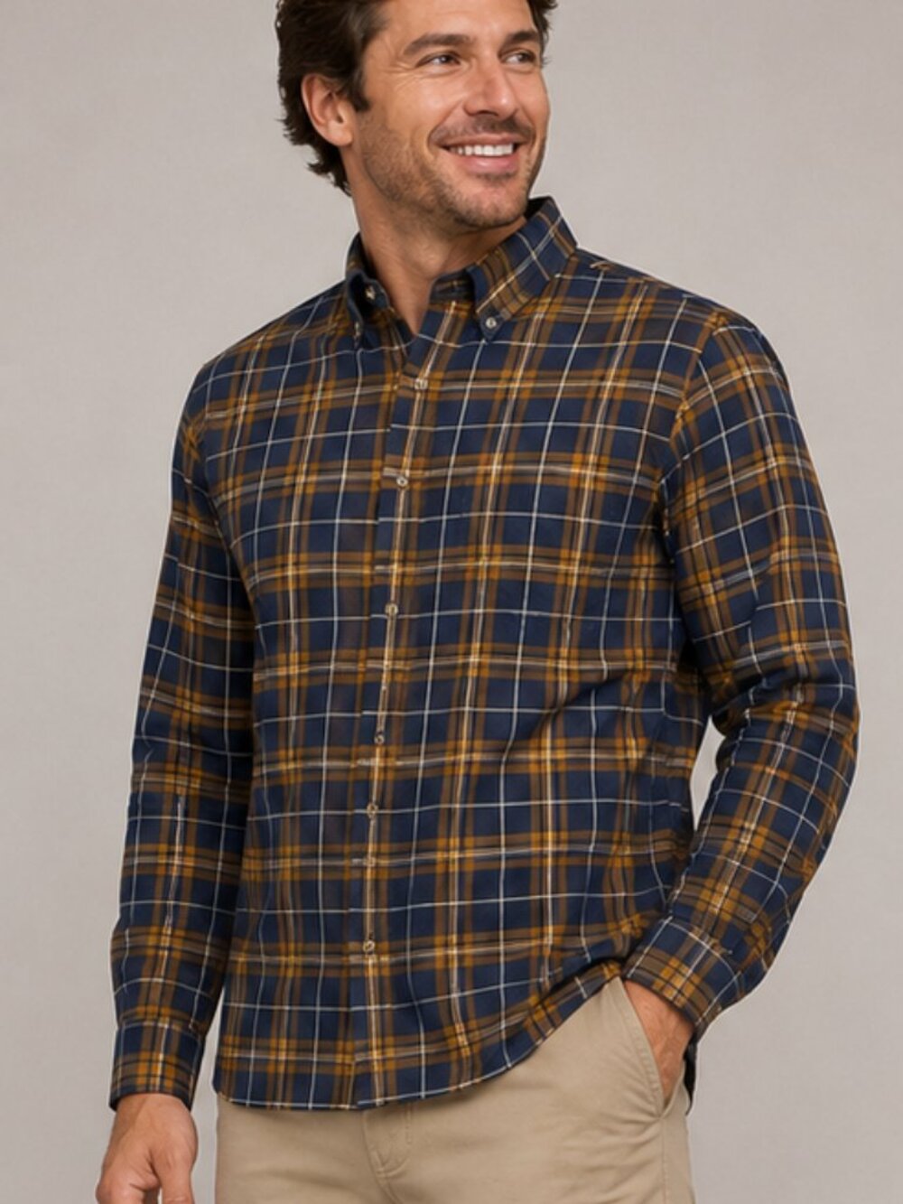 Brooks Brothers Men's Regent Fit Plaid Button Down Shirt - Size Medium
